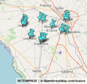 Mappa Via Torquato Tasso, 73043 Copertino LE, Italia (7.3155)