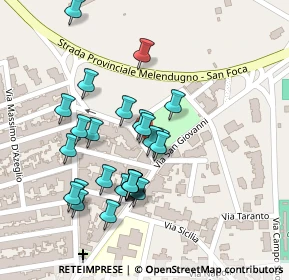 Mappa Via Niccolò Copernico, 73026 Melendugno LE, Italia (0.10385)