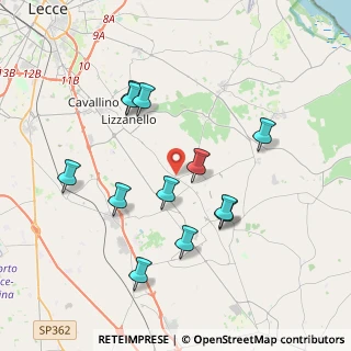 Mappa Viale Risorgimento, 73020 Castri di Lecce LE, Italia (4.0025)