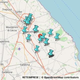 Mappa Viale Risorgimento, 73020 Castri di Lecce LE, Italia (6.824)