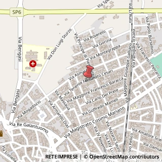 Mappa Via Tenente Fortunato Cesari, 69B, 73043 Copertino, Lecce (Puglia)