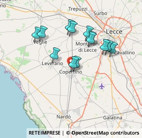 Mappa Via Po, 73043 Copertino LE, Italia (6.90692)
