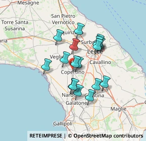 Mappa Via Po, 73043 Copertino LE, Italia (11.64222)