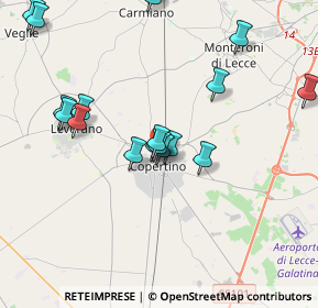 Mappa Via Tenente Fortunato Cesari, 73043 Copertino LE, Italia (4.898)