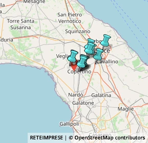 Mappa Via sant'Isidoro km 1, 73043 Copertino LE, Italia (6.02667)