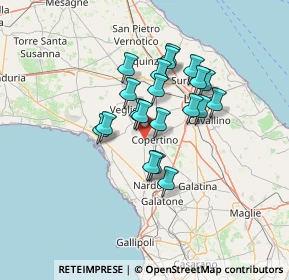 Mappa Via sant'Isidoro km 1, 73043 Copertino LE, Italia (11.1645)