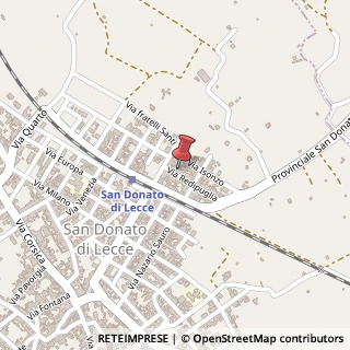 Mappa Via Redipuglia, 73010 San Donato di Lecce LE, Italia, 73010 San Donato di Lecce, Lecce (Puglia)