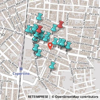 Mappa Via Ciro Menotti, 73043 Copertino LE, Italia (0.2)