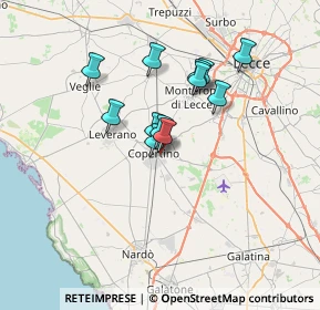 Mappa Via Ciro Menotti, 73043 Copertino LE, Italia (5.715)