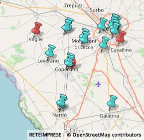 Mappa Via Cigliano, 73043 Copertino LE, Italia (9.4645)