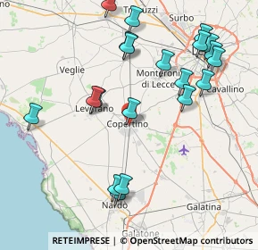 Mappa (Località Filippi) LE, 73043 Copertino LE, Italia (9.6975)