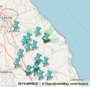 Mappa Via Bovio, 73026 Melendugno LE, Italia (9.397)