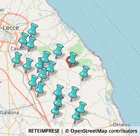 Mappa Via Bovio, 73026 Melendugno LE, Italia (9.146)