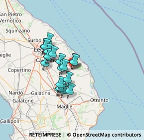 Mappa Via Bovio, 73026 Melendugno LE, Italia (11.0065)