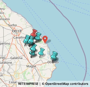 Mappa Via Domenico Modugno, 73026 Melendugno LE, Italia (12.3545)