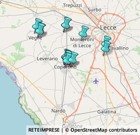 Mappa Via Assisi, 73043 Copertino LE, Italia (5.80143)