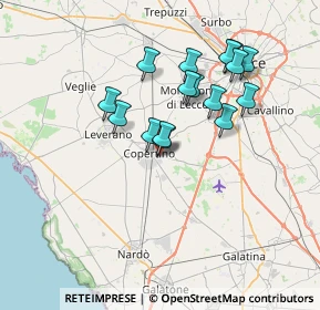 Mappa Via Assisi, 73043 Copertino LE, Italia (6.72063)