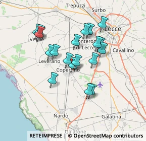 Mappa Via Assisi, 73043 Copertino LE, Italia (6.55895)