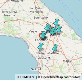 Mappa Via Raffaello Sanzio, 73043 Copertino LE, Italia (8.09909)