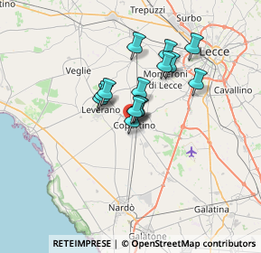 Mappa Via Raffaello Sanzio, 73043 Copertino LE, Italia (5.07214)