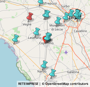 Mappa Via Raffaello Sanzio, 73043 Copertino LE, Italia (10.058)