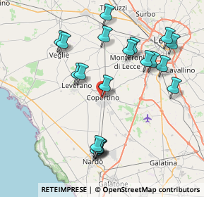 Mappa Via Vittorio Veneto, 73043 Copertino LE, Italia (9.062)