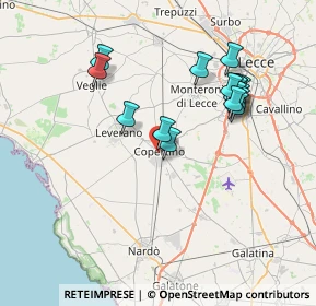 Mappa Via Vittorio Veneto, 73043 Copertino LE, Italia (7.71875)