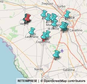 Mappa Via Guglielmo Oberdan, 73043 Copertino LE, Italia (7.854)