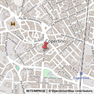 Mappa Via Corsica,  35, 73043 Copertino, Lecce (Puglia)