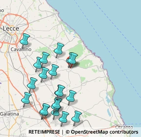 Mappa Via Raffaello Sanzio, 73026 Melendugno LE, Italia (9.452)