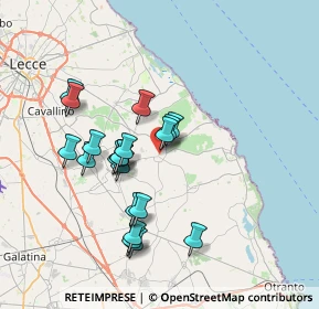 Mappa Via Diaz, 73026 Melendugno LE, Italia (7.054)