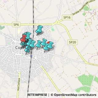 Mappa Via Marie Curie, 73043 Copertino LE, Italia (0.973)