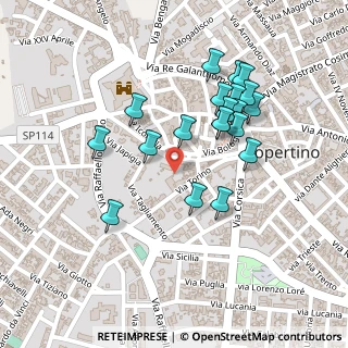 Mappa Via Torino, 73043 Copertino LE, Italia (0.233)