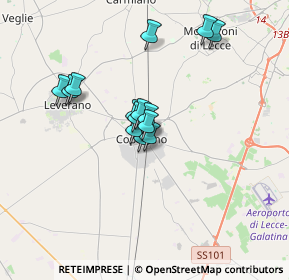 Mappa Via monsignor, 73043 Copertino LE, Italia (2.77143)