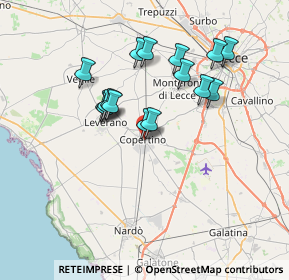 Mappa Via monsignor, 73043 Copertino LE, Italia (6.69563)