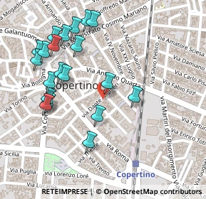 Mappa Via monsignor, 73043 Copertino LE, Italia (0.2905)