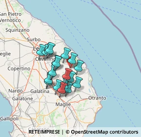 Mappa Via Cristoforo Colombo, 73026 Melendugno LE, Italia (10.851)