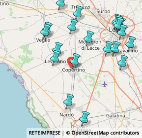 Mappa Via Sant'Isidoro, 73043 Copertino LE, Italia (10.287)