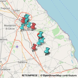 Mappa 73020 Castri di Lecce LE, Italia (7.2015)