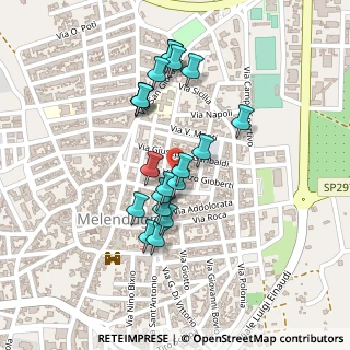 Mappa Via F.Longo, 73026 Melendugno LE, Italia (0.211)