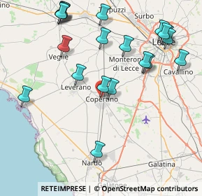 Mappa Largo Giuseppe Mazzini, 73043 Copertino LE, Italia (10.3425)