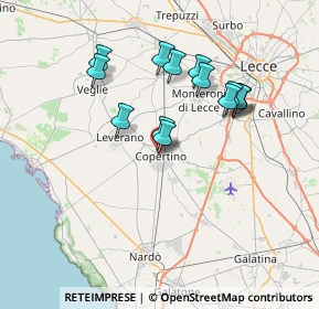 Mappa Largo Giuseppe Mazzini, 73043 Copertino LE, Italia (7.005)