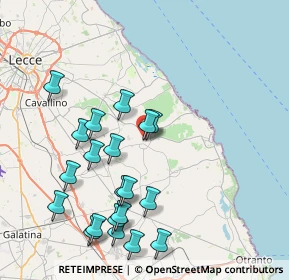 Mappa Via G. D'Annunzio, 73026 Melendugno LE, Italia (9.36)