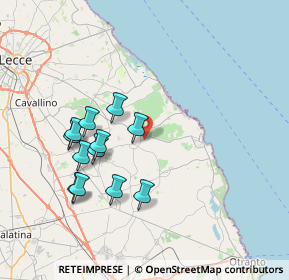 Mappa 73026 Melendugno LE, Italia (7.64833)