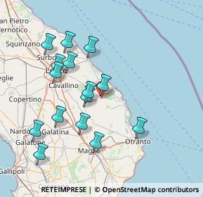 Mappa 73026 Melendugno LE, Italia (16.33333)