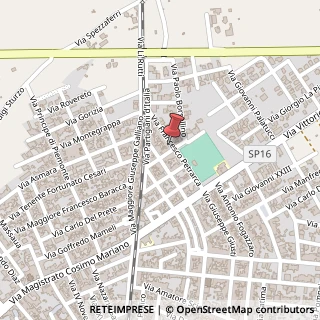 Mappa Via Francesco Petrarca, 29, 73043 Copertino, Lecce (Puglia)