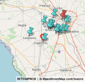 Mappa Via Vittorio Emanuele, 73043 Copertino LE, Italia (7.19563)