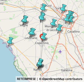 Mappa Via Asmara, 73043 Copertino LE, Italia (9.611)
