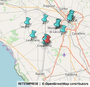 Mappa Via Principe di Piemonte, 73043 Copertino LE, Italia (6.76267)