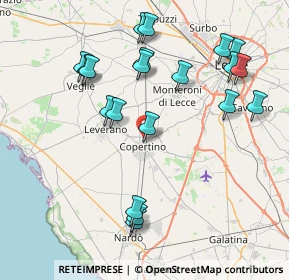 Mappa Via Principe di Piemonte, 73043 Copertino LE, Italia (9.2795)